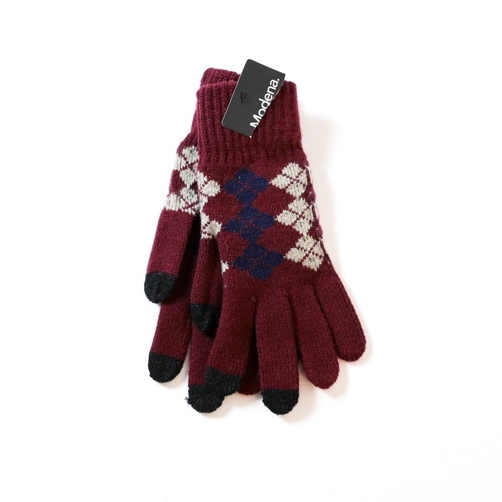 Nordstrom Modena brand new womens knit gloves warm Scandinavian Nordic Fjord